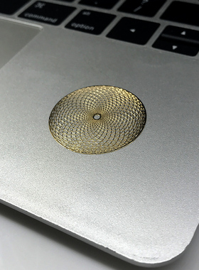 神圣几何学 手机能量金属贴 笔记本 电脑机箱 平板 装饰金属贴纸