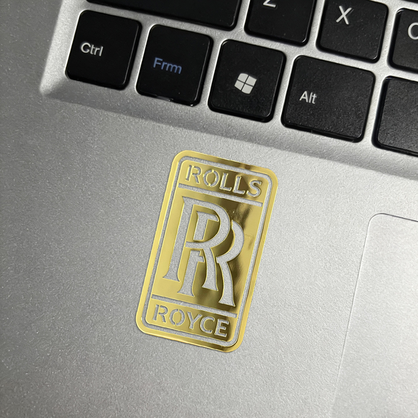 双r劳斯莱斯金属标贴手机贴纸