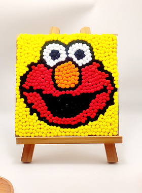 毛球画diy儿童手工制作材料包学校亲子活动作业创意粘贴画批发