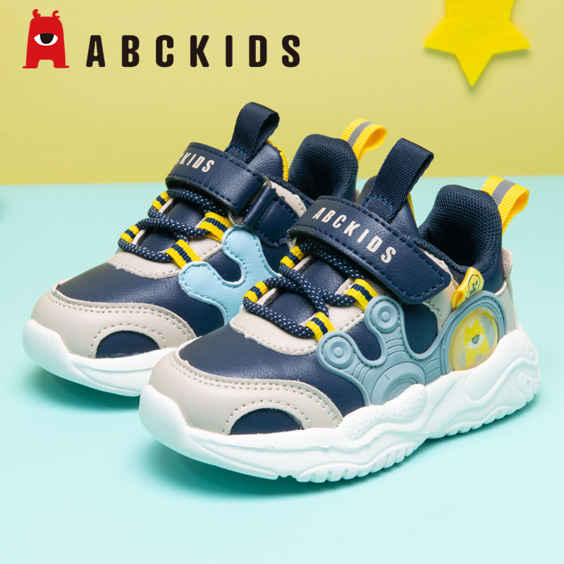 ABCKIDS童鞋男童鞋子春秋款儿童鞋软底宝宝学步鞋小童运动鞋防水