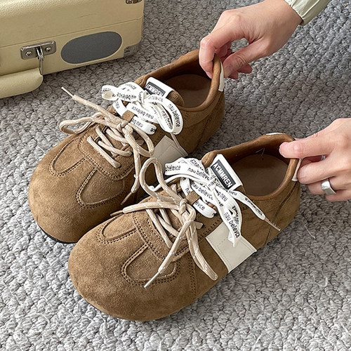 卡色丑萌大头德训鞋女百搭阿甘鞋