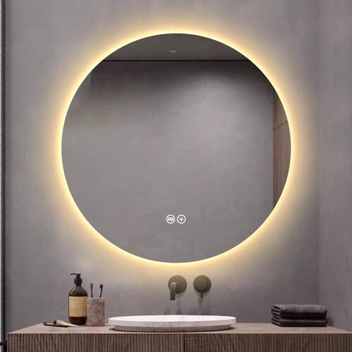 鹿牌圆形无铜银镜简约智能镜