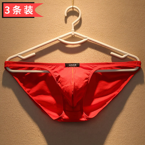 红内裤男生本命年纯棉三角裤