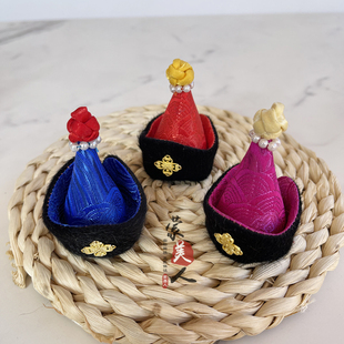 蒙古元素小帽子宠物小头饰DIY蒙古族饰品民族风特色装扮手工制作
