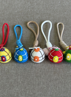 手工羊毛毡蒙古包钥匙扣纪念品