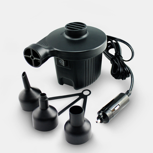 户外充气泵空气床垫床游泳池瑜伽球游泳圈打气筒电动抽气车载12V