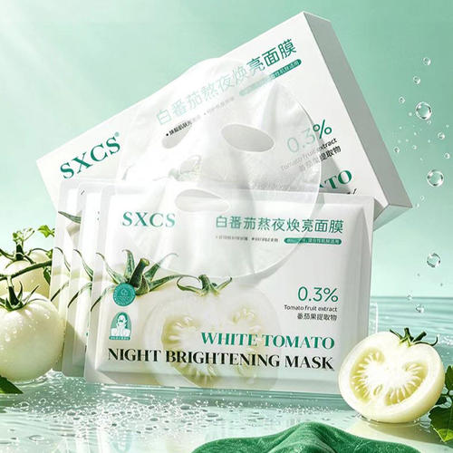 SXCS白番茄熬夜焕亮补水面膜