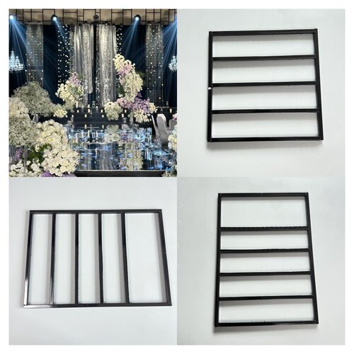 婚庆铁艺线帘珠穿吊顶断层架子