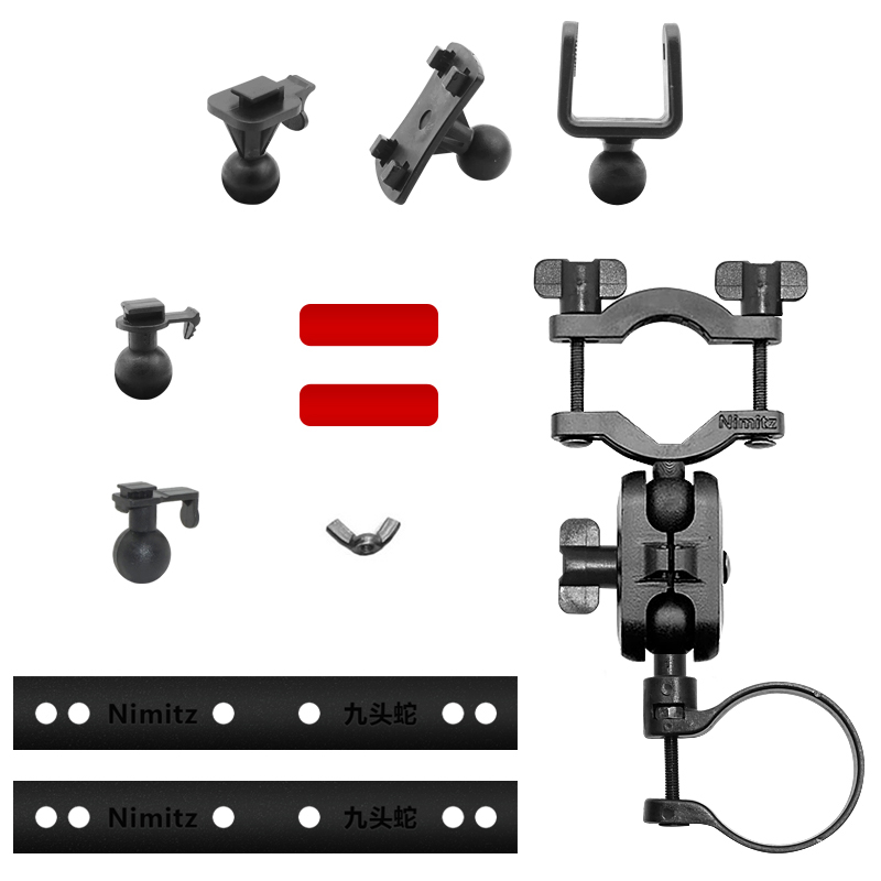 九头蛇V4圆柱形记录仪支架适用于70迈 盯盯拍 360K600 后视镜支架