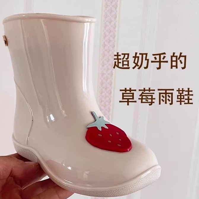 出口日本轻便柔软防滑儿童雨靴