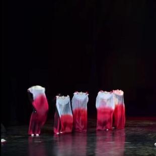 归途有风舞蹈演出服表演服儿童古典女飘逸长扇子中国风现代舞套装