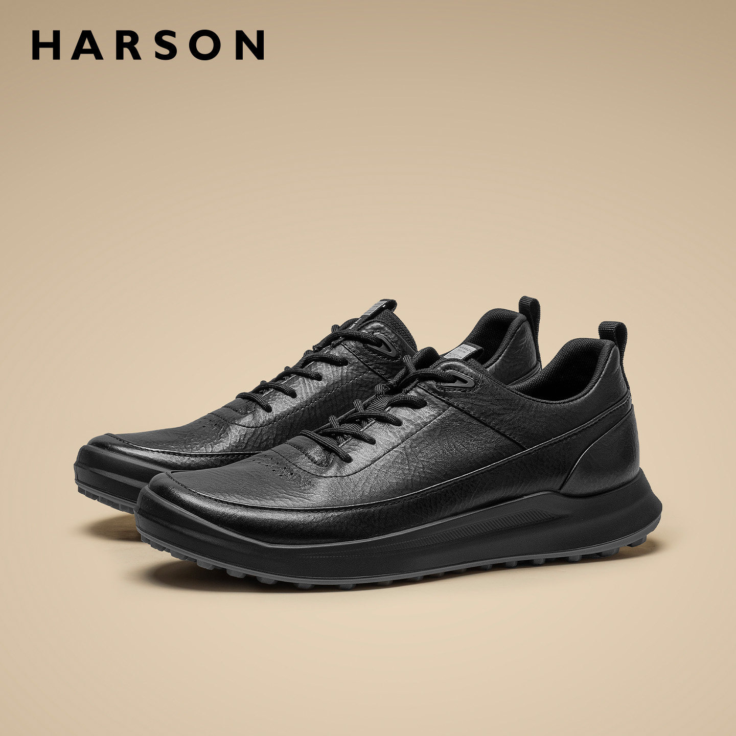 哈森男鞋休闲运动鞋男士鞋子2026新款真皮软底公务鞋高级感皮鞋男,流行男鞋,时尚休闲鞋,淘宝优惠券,粉丝福利购,淘宝优惠卷