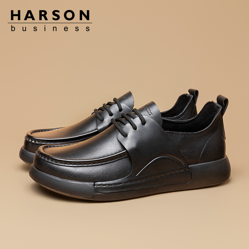 哈森真皮软底男鞋2025春秋季新款