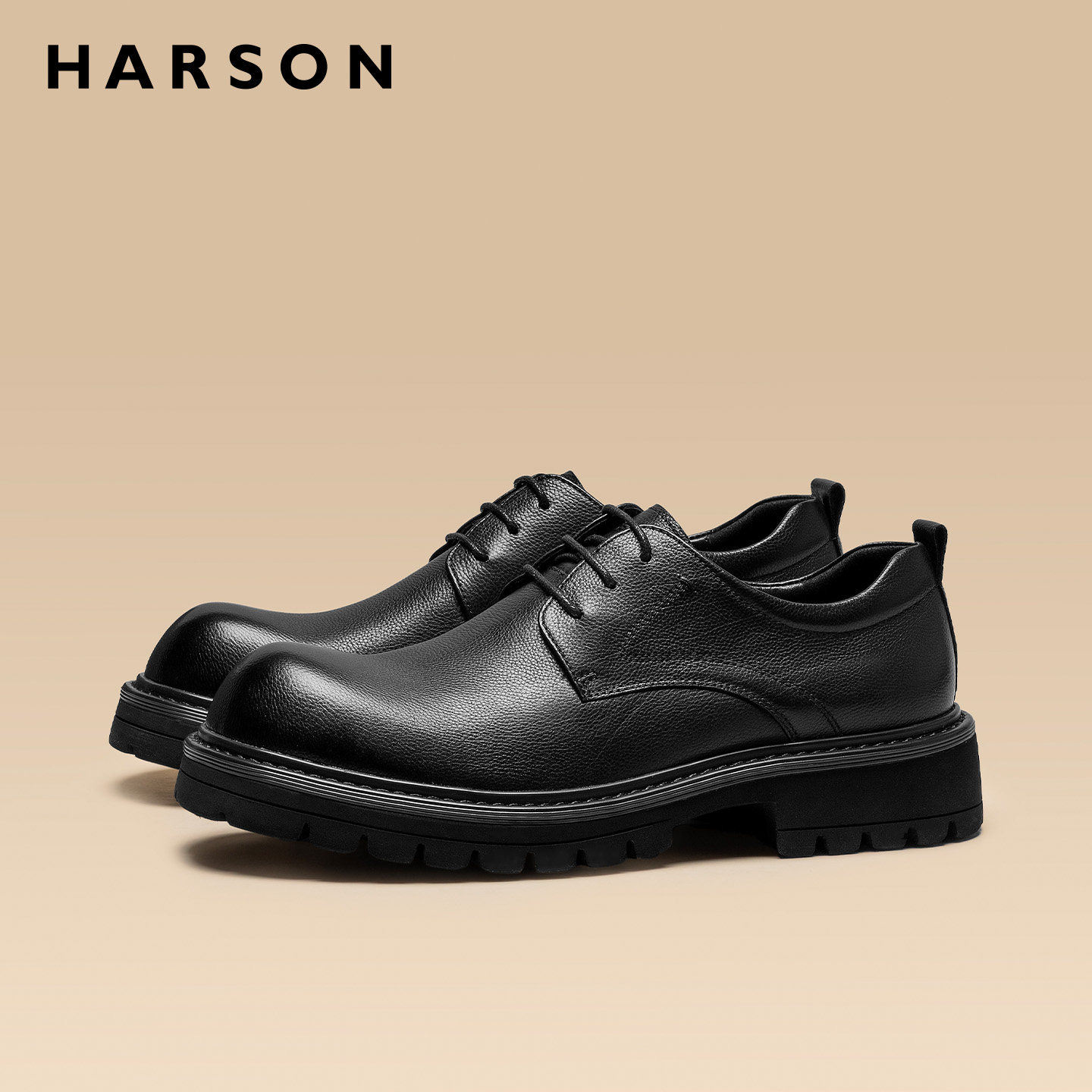 哈森男鞋春季新款大头德比鞋厚底男士皮鞋男新郎结婚鞋时尚休闲鞋,流行男鞋,休闲皮鞋,淘宝优惠券,粉丝福利购,淘宝优惠卷