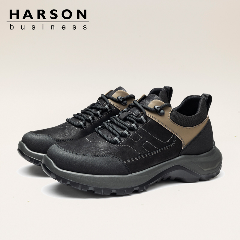 哈森男鞋新款户外运动休闲鞋男士