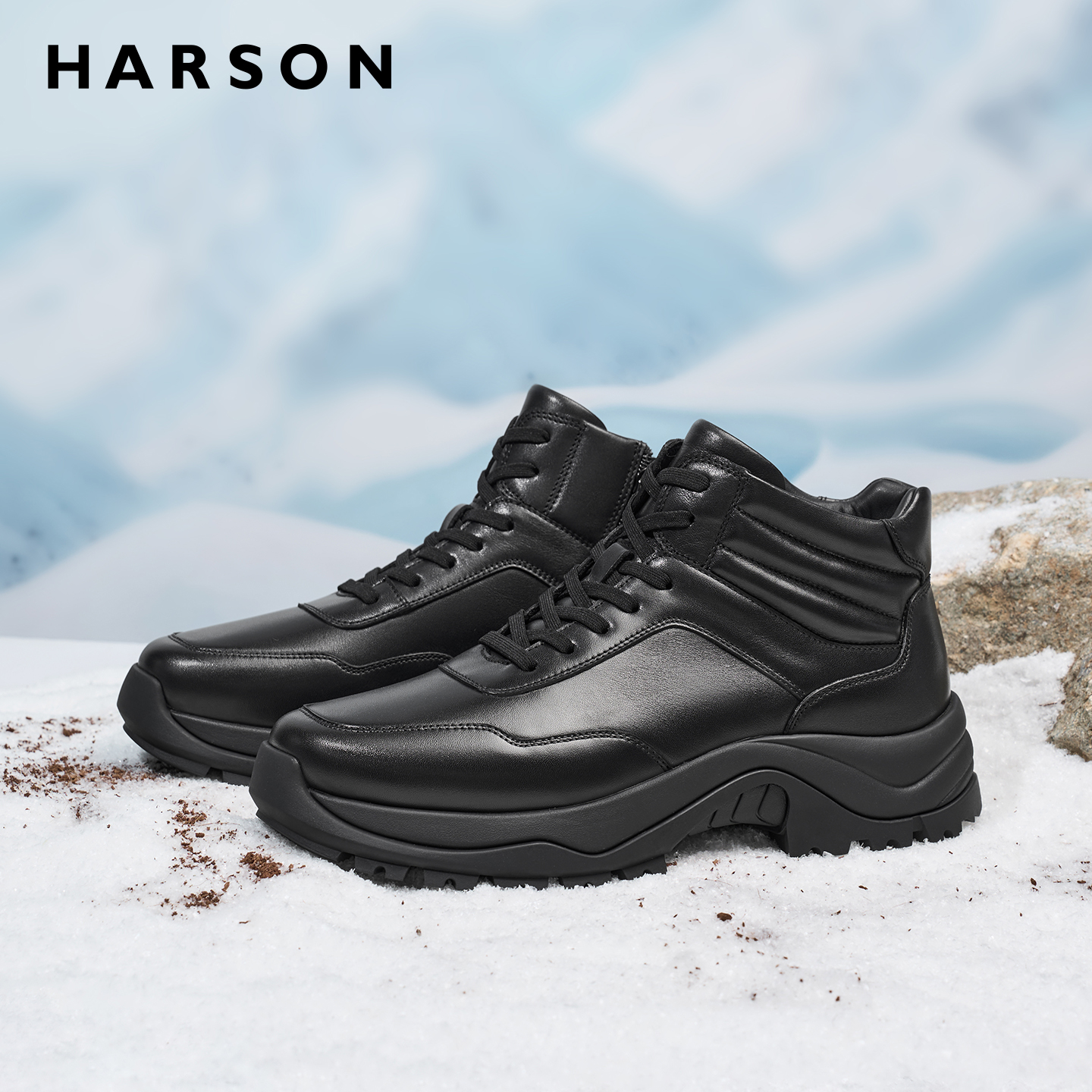 森男鞋冬季新款商务休闲鞋