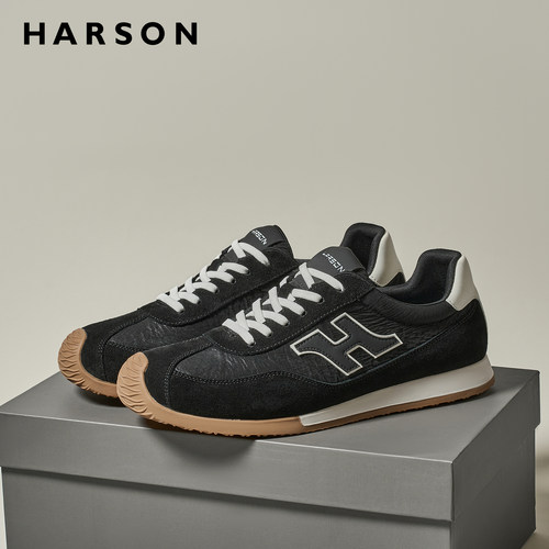 哈森秋季男鞋2025超火阿甘鞋