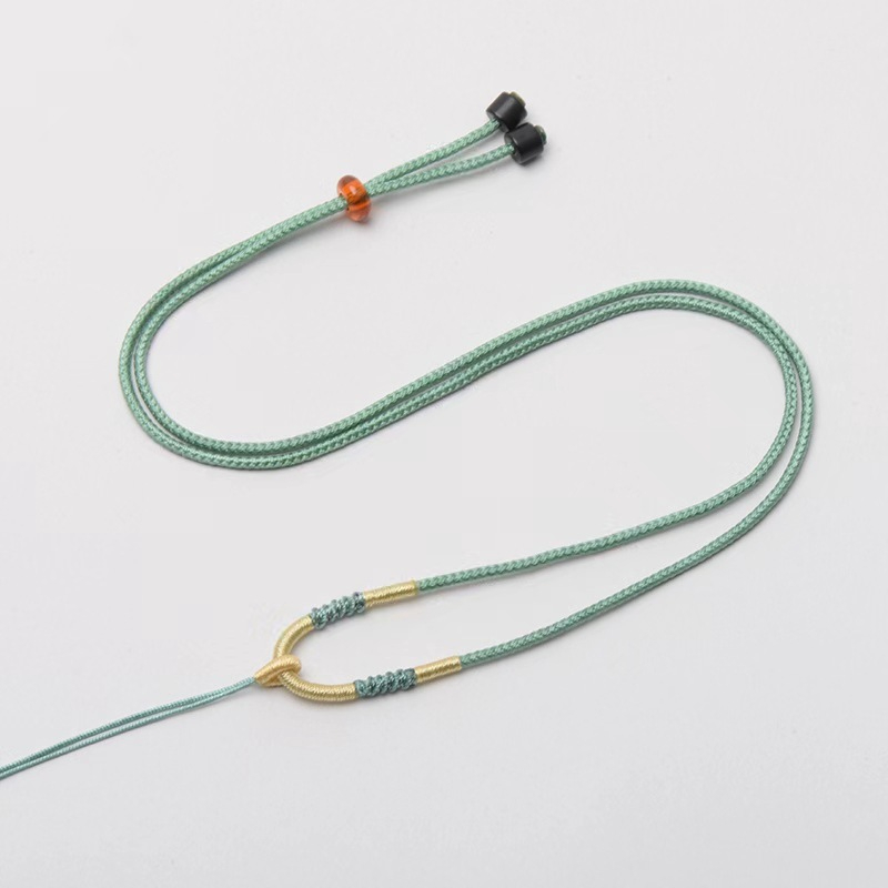 玉佩吊坠挂绳绿色项链绳