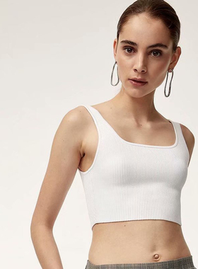 夏ins潮外穿泫雅风方领宽带针织吊带女欧美背心内搭打底抹胸上衣