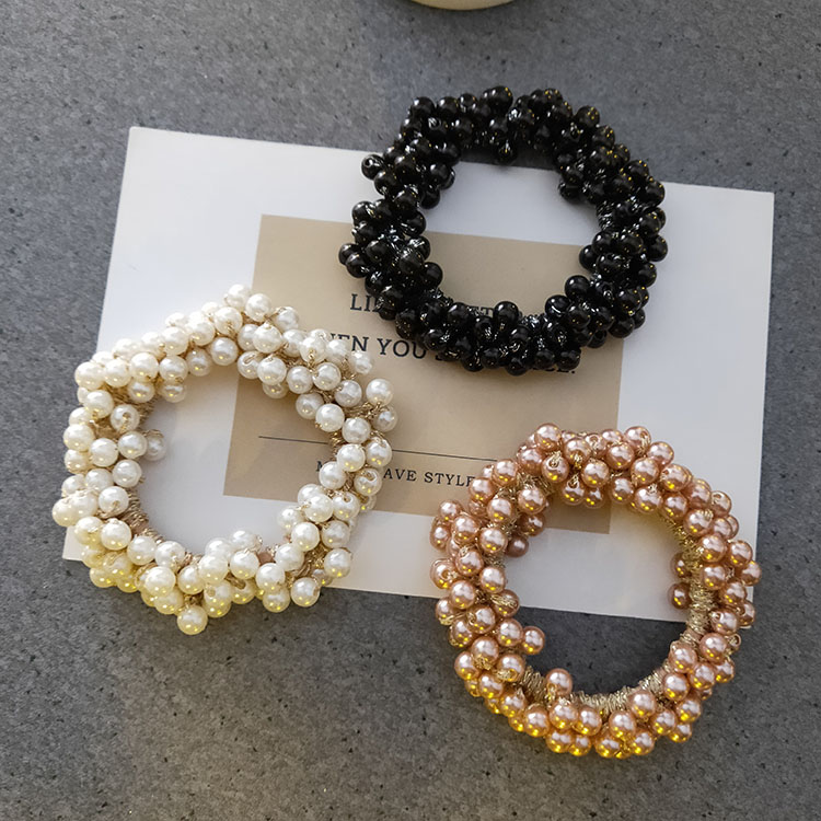 发饰扎头绳可爱少女珠珠绑马尾