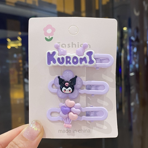 侧边发夹小女孩库洛米美乐蒂