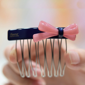 发梳插梳韩国版 刘海梳夹简约清新发夹发卡淑女甜美发饰头饰糖果色