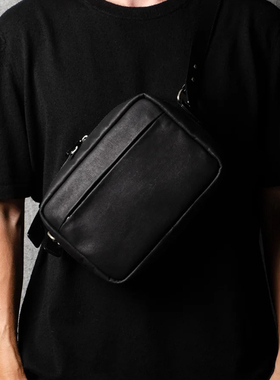 英国 Hard Graft 时尚男士背包  防水帆布 真皮斜肩包 数码随行包