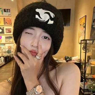 时尚 LM6003秋冬季 羊毛 百搭羊毛针织帽B 塞塞