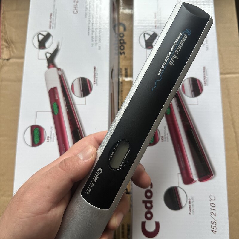 正品Codos科德士2300调温直板夹直发器直卷两用不伤头发拉直夹板