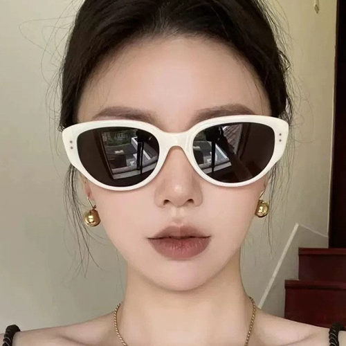 猫眼高级感太阳镜女款大脸显瘦素颜神器墨镜防紫外线太阳眼镜批发
