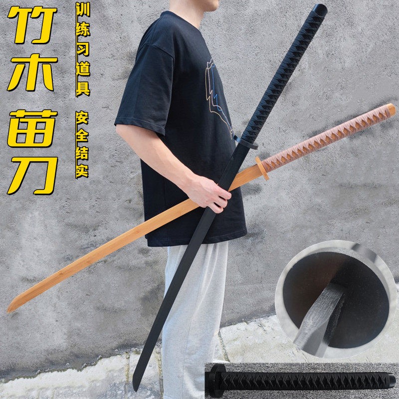 竹木质居合木刀唐横刀苗刀武士刃