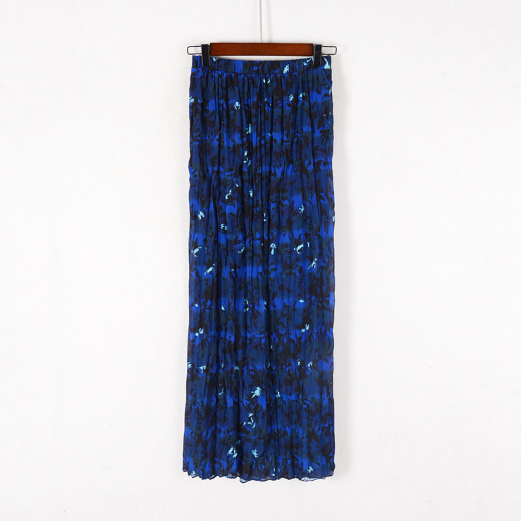 夏装新款女装H型华丽百褶裙长裙子条纹松紧腰流行半身裙内衬开叉在类目 女装/女士精品, 半身裙中 - 来自Buy2taobao.com提供专业的淘宝代购服务