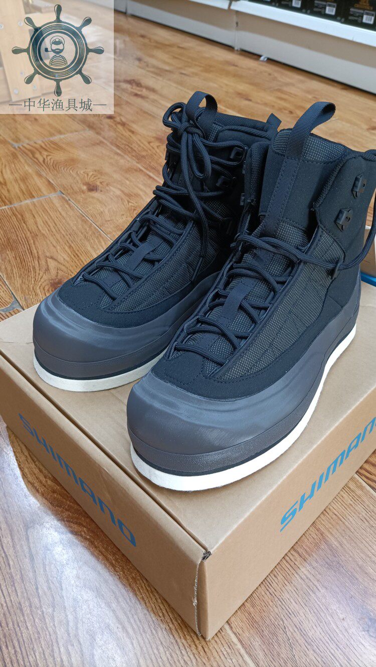 防滑鞋新款shimano禧玛诺fs-024w钓鱼鞋防水溪流香鱼鞋羊毛毡底
