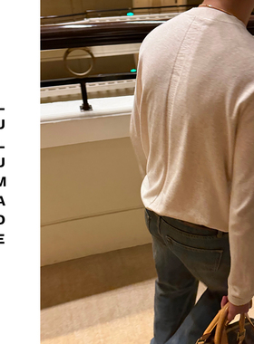 Lulumade | 26ss UPW可机洗棉麻ROW风亨利领打底长袖T恤 男