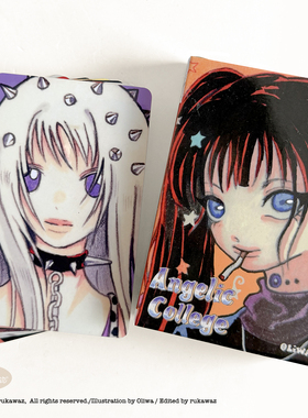 Rukawazx奥莉蛙Oliwa联名原创天使学园小卡/明信片装饰复古周边