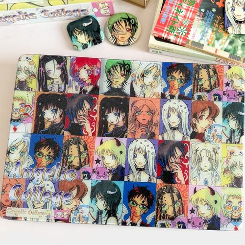 RUKAWAZx奥莉蛙Oliwa原创复古天使学园适用苹果电脑笔记本MacbookproM4/air 14/13寸满天星亮面保护壳