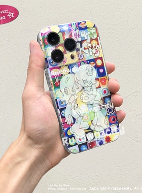 RUKAWAZx奥莉蛙oliwa原创last kiss小八王悦伊同款可爱动漫日系适用于iPhone17/promax/16/15双层imd手机壳