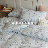 田园花卉双人床品床笠款 夏至未至 80年代复古回忆清新全棉四件套