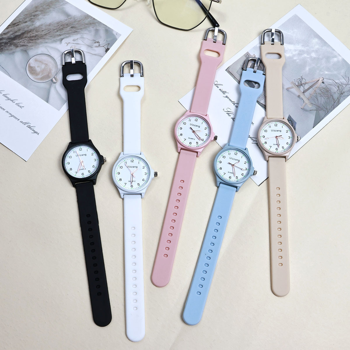 考试专用手表男女款静音指针表