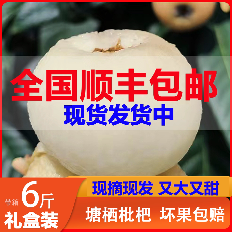 正宗杭州塘栖枇杷白沙枇杷白玉琵琶果5斤新鲜当季水果甜塘西软条