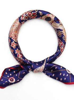 真丝小方巾桑蚕丝围巾职业丝巾女春夏季百搭小方巾韩版小围巾