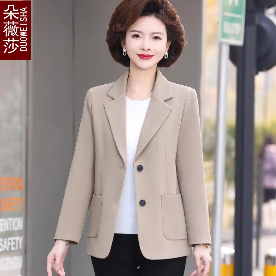 高品质中年妈妈春装新款西装外套