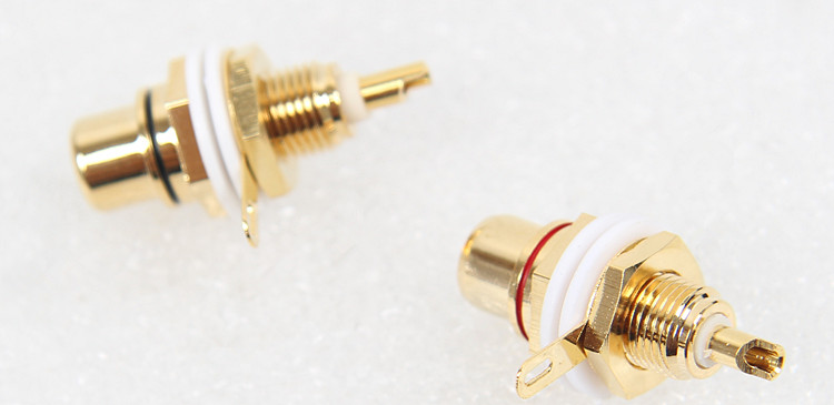 音频RCA头 莲花插座 功放机箱音响 DIY 信号端子母座插头（一个）