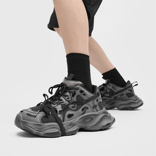 运动鞋 男厚底增高男鞋 男做旧炸街老爹鞋 潮牌高级感巴黎5xl老爹鞋