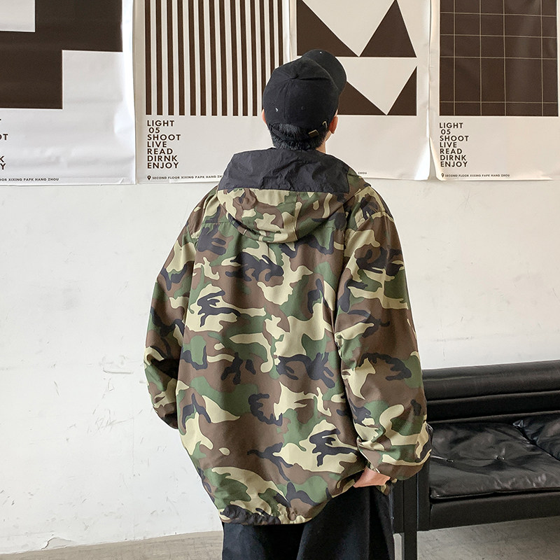 港风两面服男士迷彩外套双面系外套DSA012-jk902-p80,女装短外套,星座415A（原A012）