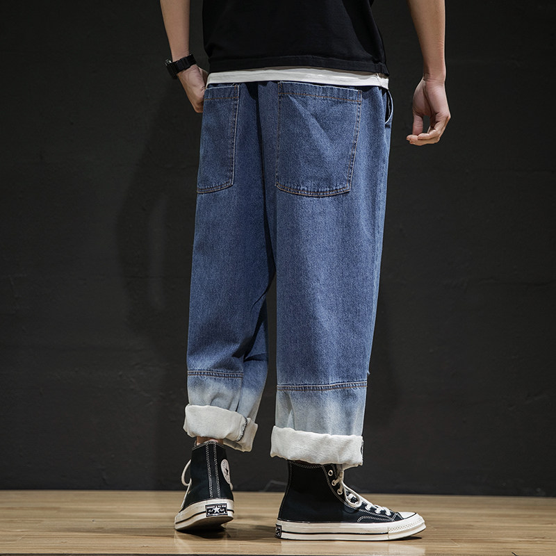 黑墙牛仔裤港风日系蓝色成分61.5棉30涤纶8.5氨纶DSA012k204p55,男装牛仔裤,星座415A（原A012）