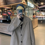 男士港风大码西服潮流浅灰男装韩版大dsa012xf901p80，男装西服，星座415A（原A012）