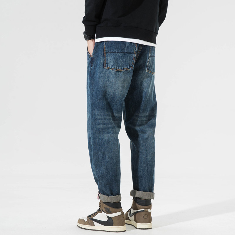 白墙抖音品质牛仔裤装浅色破洞加肥加大DSA012-nz269-p80,男装牛仔裤,星座415A（原A012）