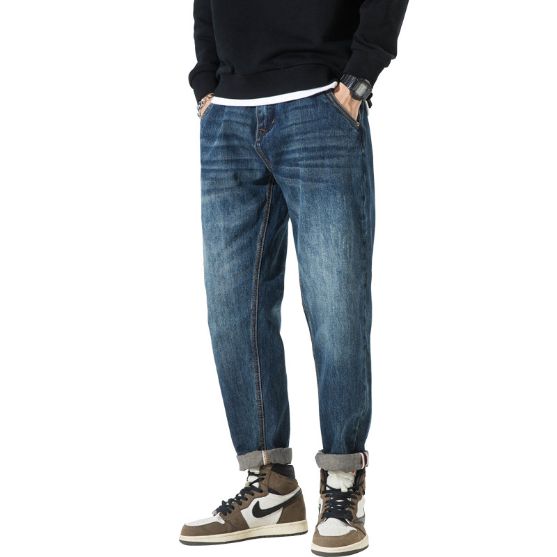 白墙抖音品质牛仔裤装浅色破洞加肥加大DSA012-nz269-p80,男装牛仔裤,星座415A（原A012）