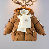 女童加厚儿童洋气休闲棉衣新潮 新款 女宝宝冬装 加绒保暖小棉袄冬季